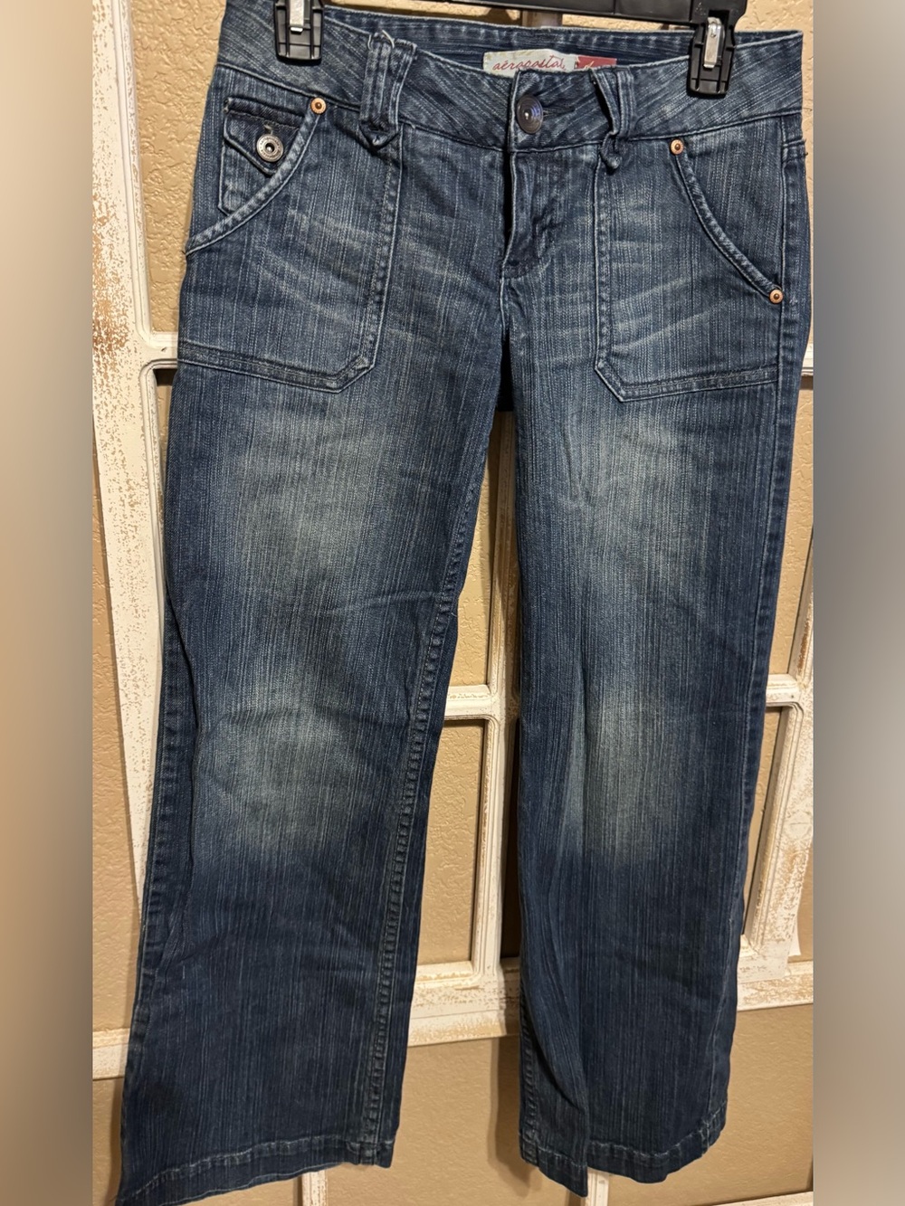 Aeropostale Y2K Women’s Wide leg Relaxed Jeans; Sz 3/4 short